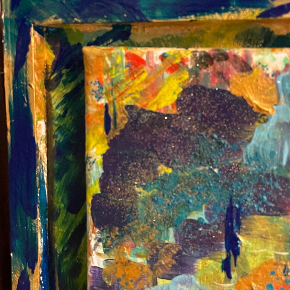 Mixed Media “Where the Mermaids Swim” 🧜‍♀️ 🌊 🎨🌟 - Picture 6 of 8
